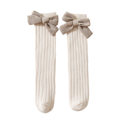 Girls Solid Color Bow Accessories Socks Wholesale 220831504