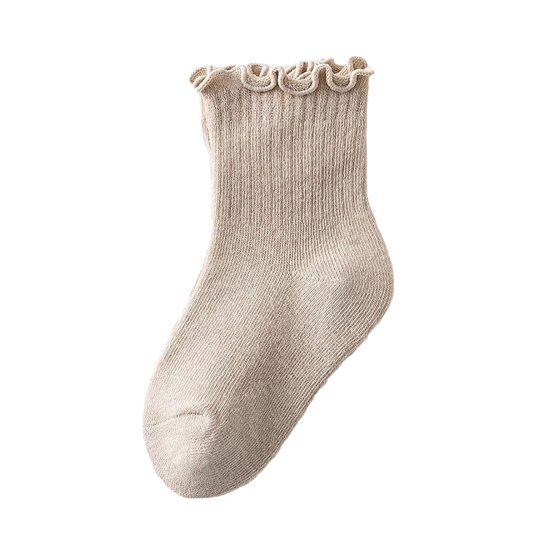 Baby Kid Girls Solid Color Accessories Socks
