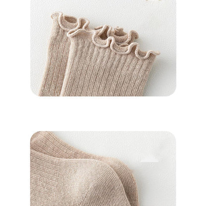 Baby Kid Girls Solid Color Accessories Socks