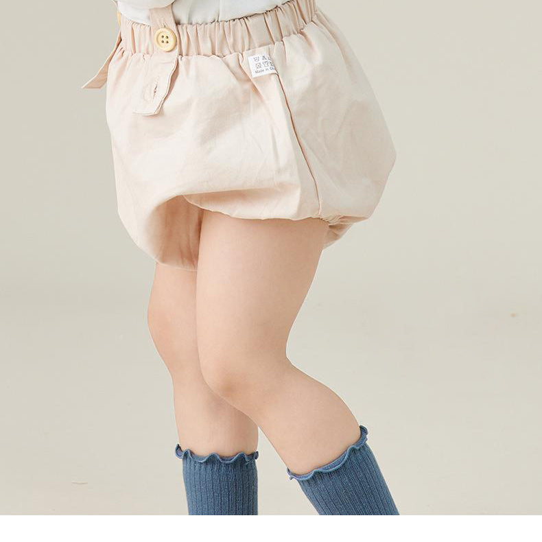 Baby Kid Girls Solid Color Accessories Socks