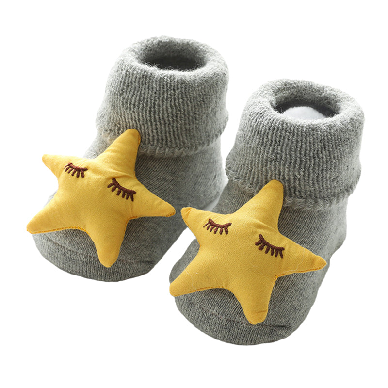 Baby Kid Unisex Cartoon Star Bow Embroidered Accessories Socks Wholesale 22083158