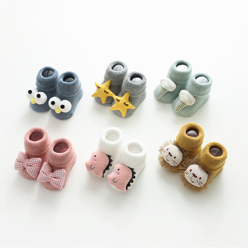 Baby Kid Unisex Cartoon Star Bow Embroidered Accessories Socks Wholesale 22083158