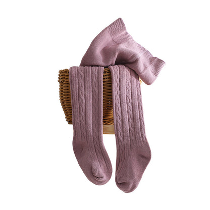 Baby Kid Girls Solid Color Accessories Socks Wholesale 22083169
