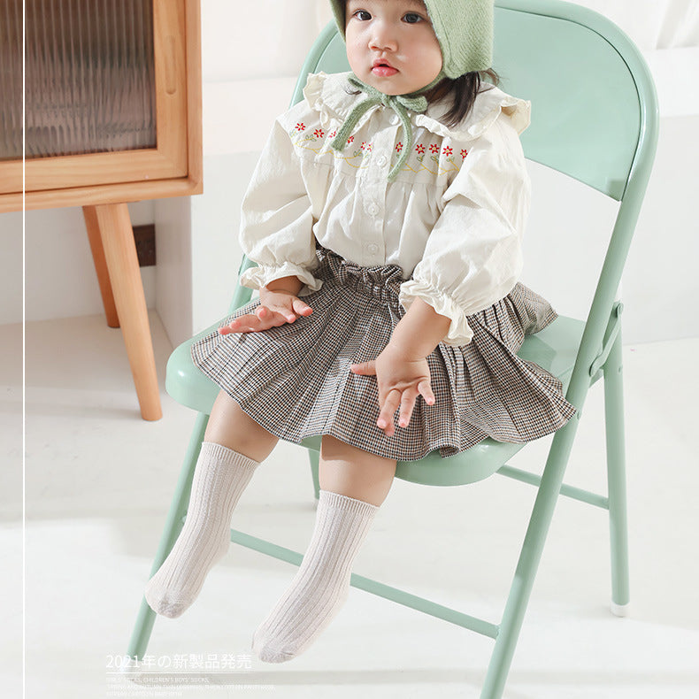Unisex Solid Color Accessories Socks Wholesale 22083179