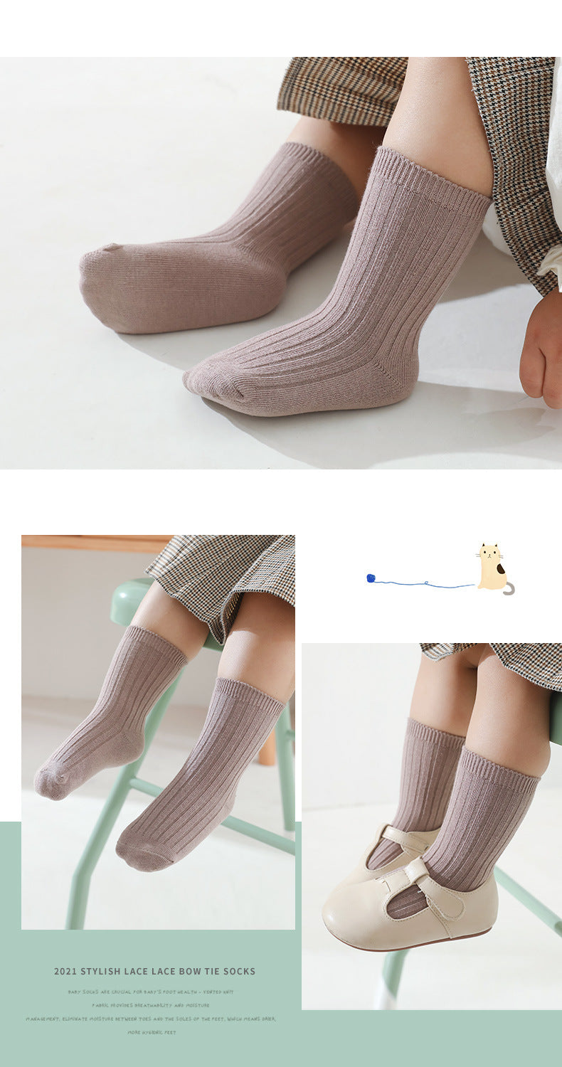 Unisex Solid Color Accessories Socks Wholesale 22083179