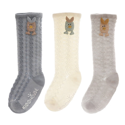 Girls Solid Color Bow Accessories Socks