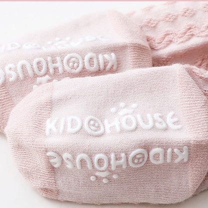 Girls Solid Color Bow Accessories Socks