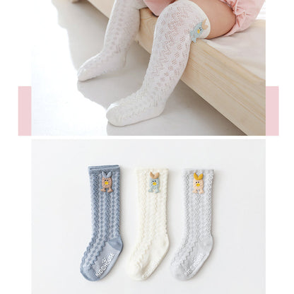 Girls Solid Color Bow Accessories Socks