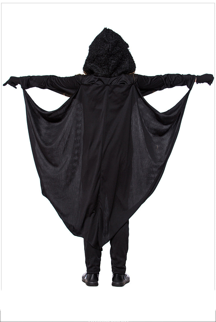 Girls Solid Color Cartoon Halloween Jumpsuits
