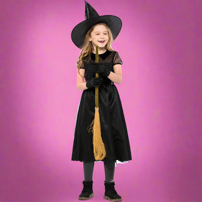 Girls Solid Color Halloween Dresses