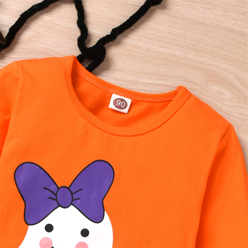 2 Pieces Set Baby Kid Girls Halloween Tops And Pants