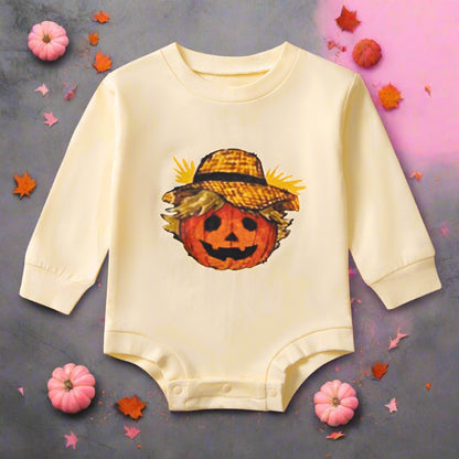 Baby Unisex Cartoon Print Halloween Rompers