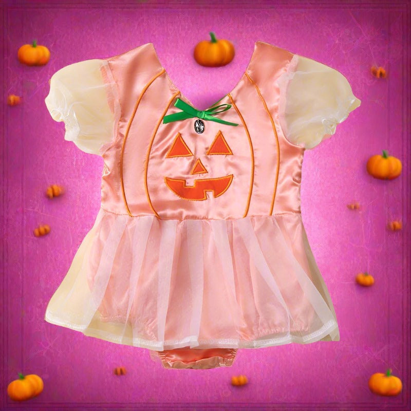 Baby Girls Love heart Cartoon Halloween Rompers