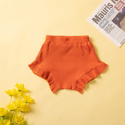 3 Pieces Set Baby Girls T-Shirts Shorts And Bow Headwear
