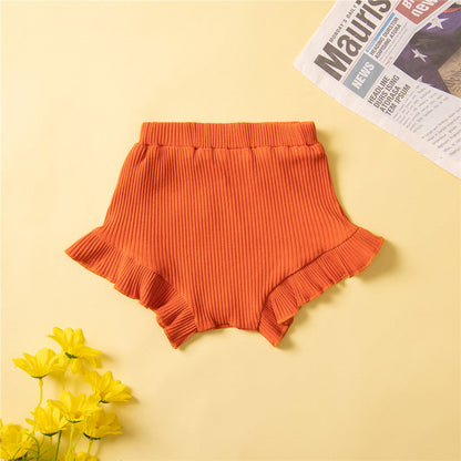 3 Pieces Set Baby Girls T-Shirts Shorts And Bow Headwear