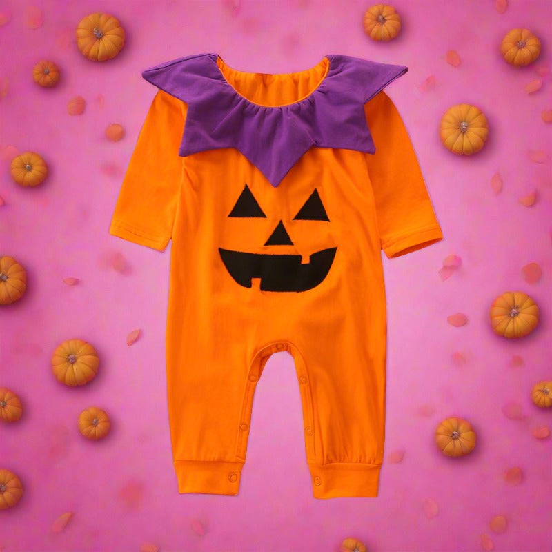 Baby Unisex Cartoon Print Halloween Jumpsuits