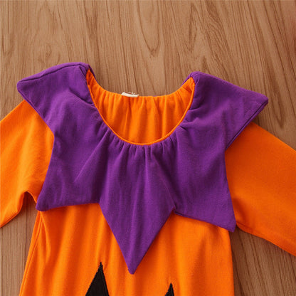 Baby Unisex Cartoon Print Halloween Jumpsuits