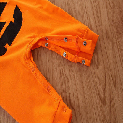 Baby Unisex Cartoon Print Halloween Jumpsuits