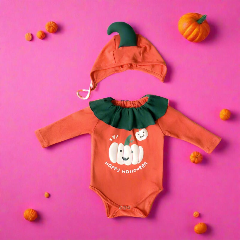Baby Unisex Letters Cartoon Print Print Halloween Rompers