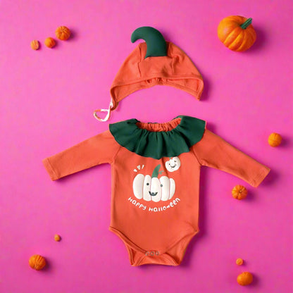 Baby Unisex Letters Cartoon Print Print Halloween Rompers
