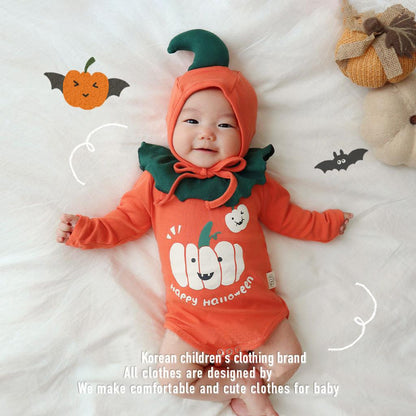 Baby Unisex Letters Cartoon Print Print Halloween Rompers