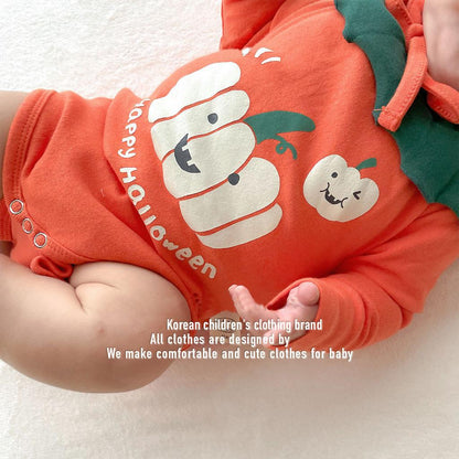 Baby Unisex Letters Cartoon Print Print Halloween Rompers