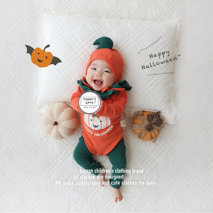 Baby Unisex Letters Cartoon Print Print Halloween Rompers