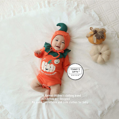 Baby Unisex Letters Cartoon Print Print Halloween Rompers