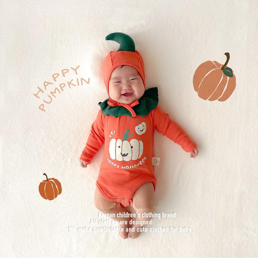 Baby Unisex Letters Cartoon Print Print Halloween Rompers