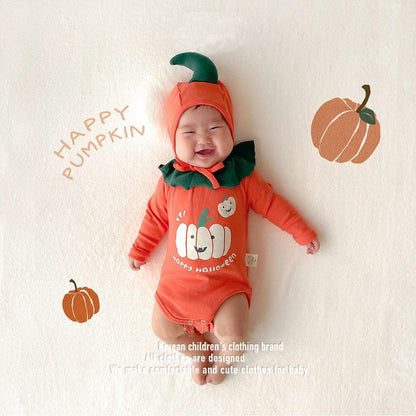 Baby Unisex Letters Cartoon Print Print Halloween Rompers