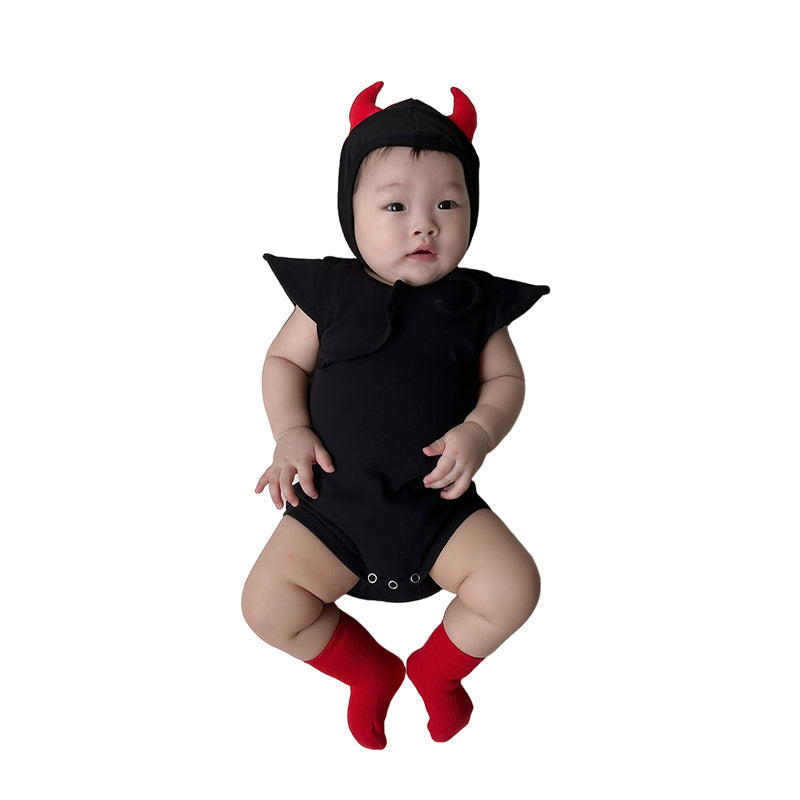 Baby Unisex Solid Color Cartoon Halloween Rompers Wholesale 220922680