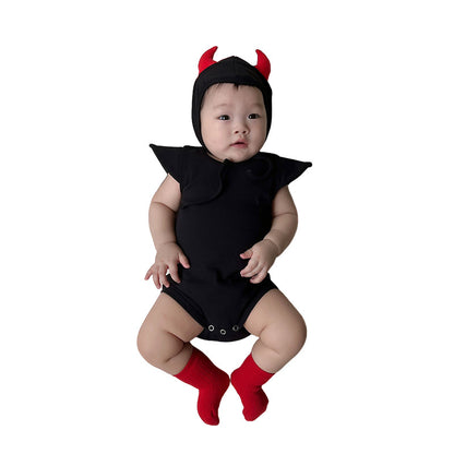 Baby Unisex Solid Color Cartoon Halloween Rompers Wholesale 220922680
