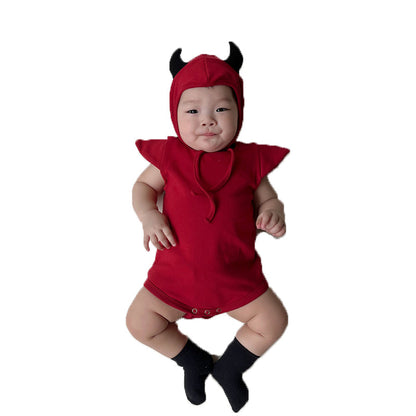 Baby Unisex Solid Color Cartoon Halloween Rompers Wholesale 220922680