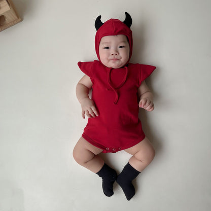 Baby Unisex Solid Color Cartoon Halloween Rompers Wholesale 220922680
