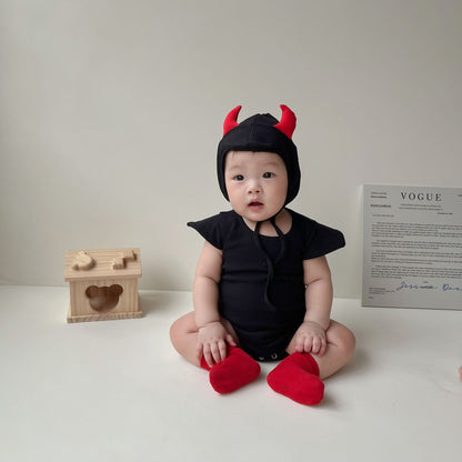 Baby Unisex Solid Color Cartoon Halloween Rompers Wholesale 220922680