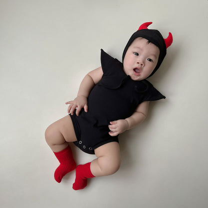 Baby Unisex Solid Color Cartoon Halloween Rompers Wholesale 220922680