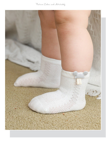 Baby Kid Unisex Solid Color Cartoon Accessories Socks