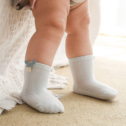 Baby Kid Unisex Solid Color Cartoon Accessories Socks