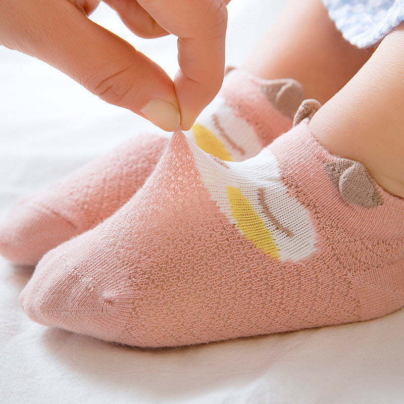 5 Pairs Baby Kid Unisex Animals Print Accessories Socks