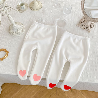 Baby Girls Love heart Leggings Accessories Socks Wholesale 220929838