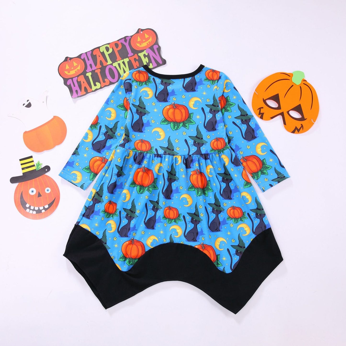 Baby Kid Girls Animals Cartoon Print Halloween Dresses