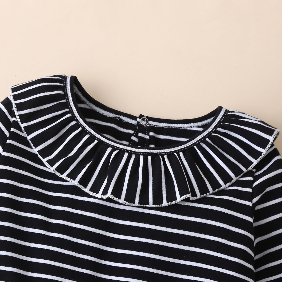 Baby Kid Girls Striped Color-blocking Halloween Dresses