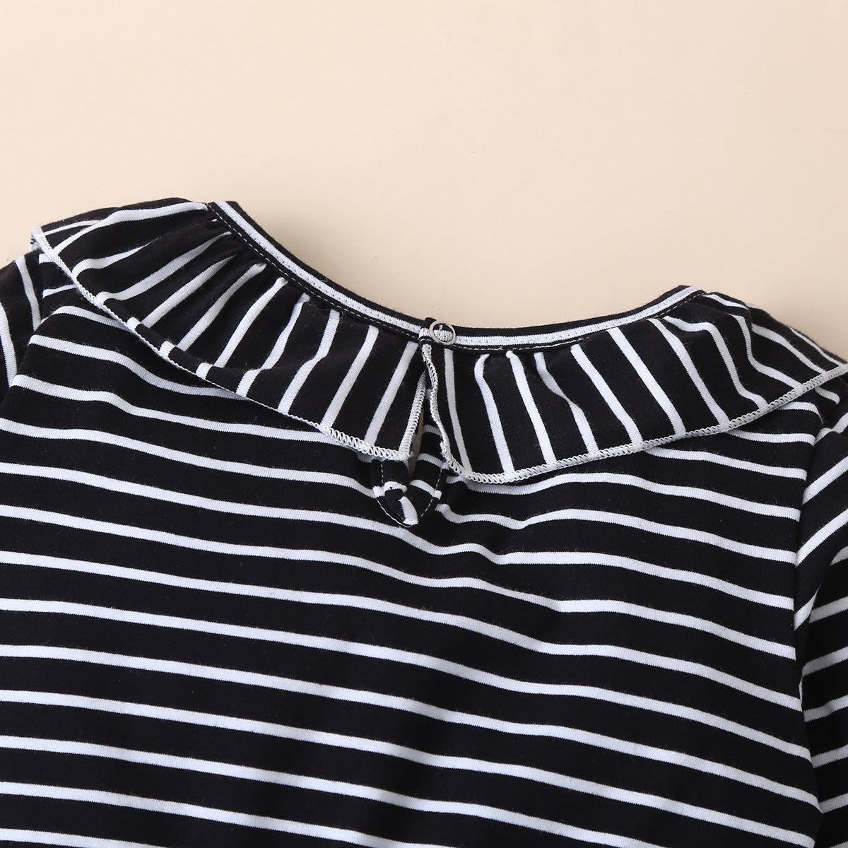 Baby Kid Girls Striped Color-blocking Halloween Dresses
