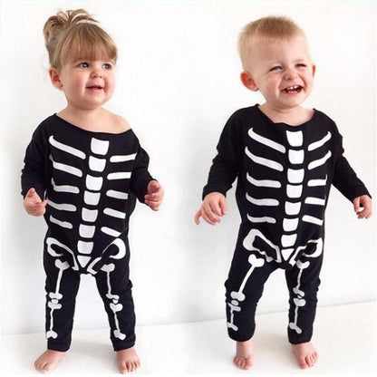 Baby Unisex Graphic Print Halloween Jumpsuits
