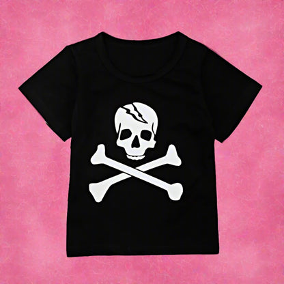 Kid Boys Cartoon Print Halloween T-Shirts