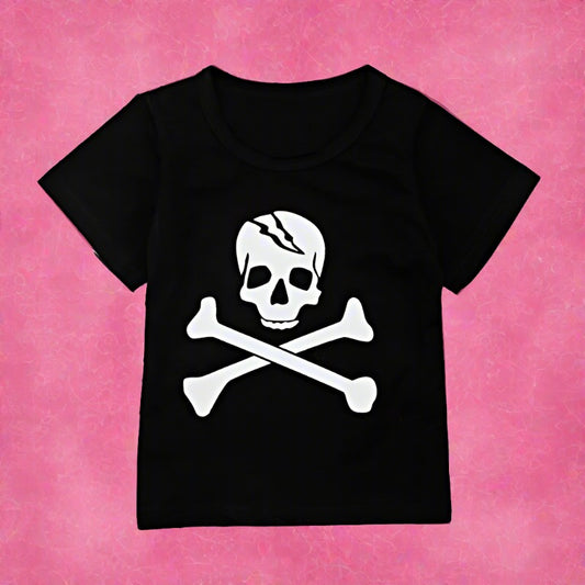 Kid Boys Cartoon Print Halloween T-Shirts