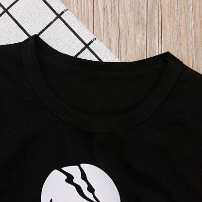 Kid Boys Cartoon Print Halloween T-Shirts