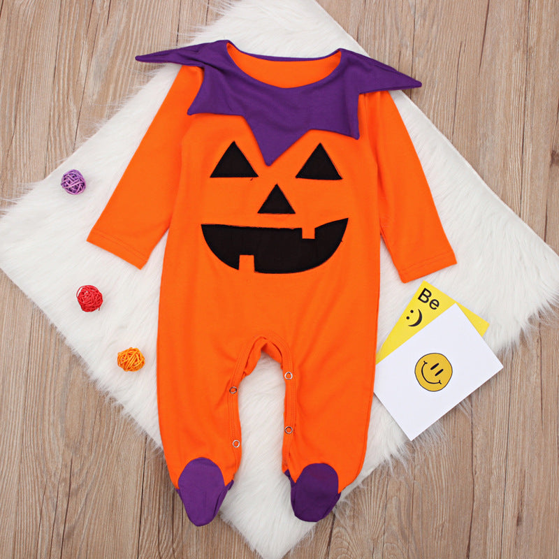 Baby Girls Cartoon Halloween Jumpsuits