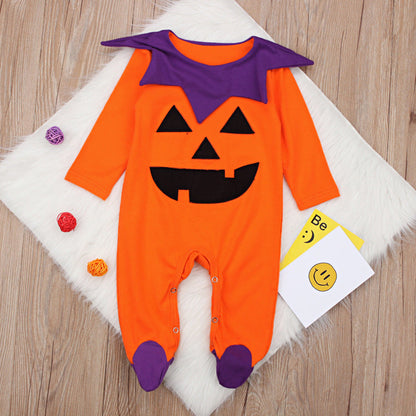 Baby Girls Cartoon Halloween Jumpsuits