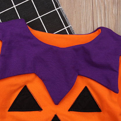 Baby Girls Cartoon Halloween Jumpsuits
